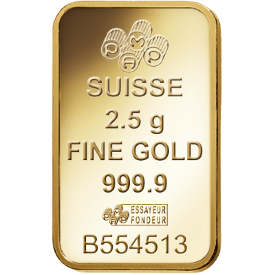 2.5g Gold Bar | PAMP Rosa